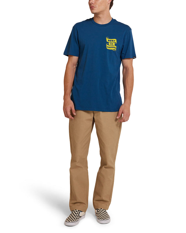 Four Feet Tee - Moroccan Blue