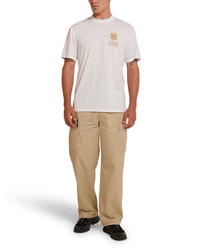 T-shirt Quad - Blanc vintage