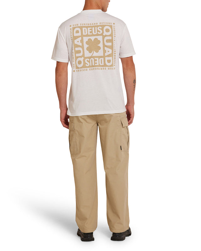 T-shirt Quad - Blanc vintage