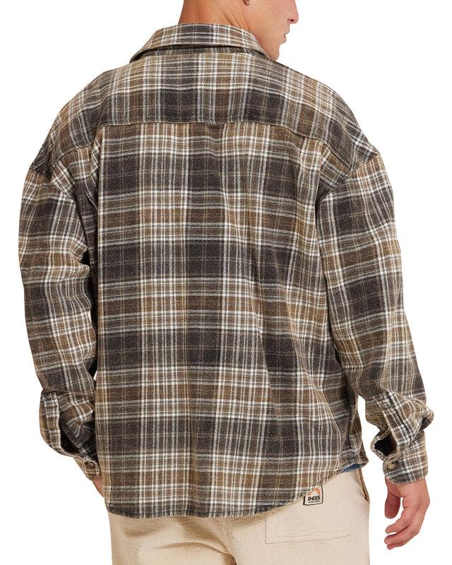 "Vacay Check Shirt - Grey Check
