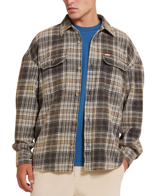 "Vacay Check Shirt - Grey Check
