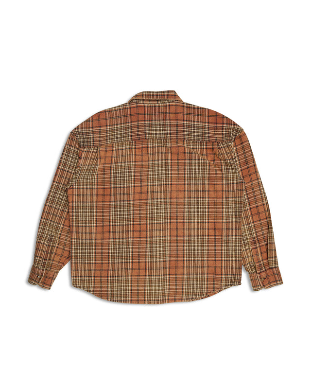 "Vacay Check Shirt - Orange Check
