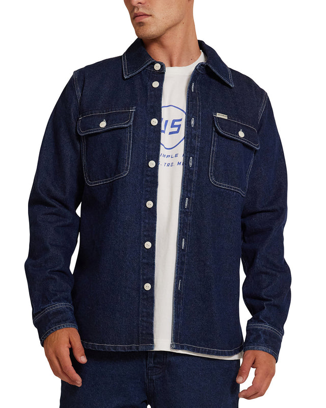 DMF245628.VacayDenimShirt.BlueIndigo