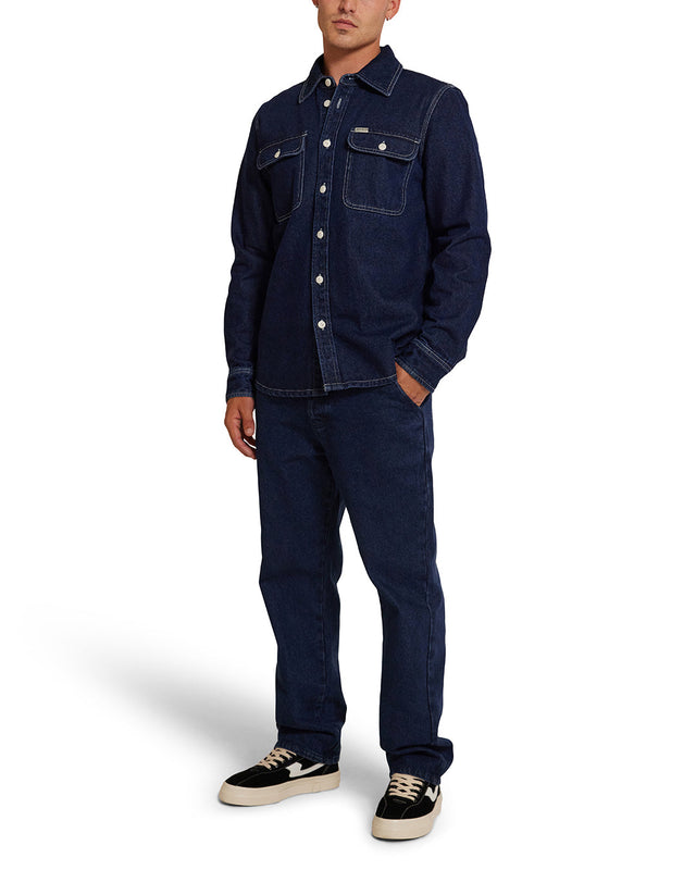 DMF245628.VacayDenimShirt.BlueIndigo