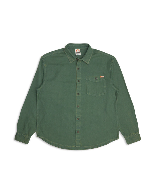 "Keon Flannel Shirt - Hillside Green
