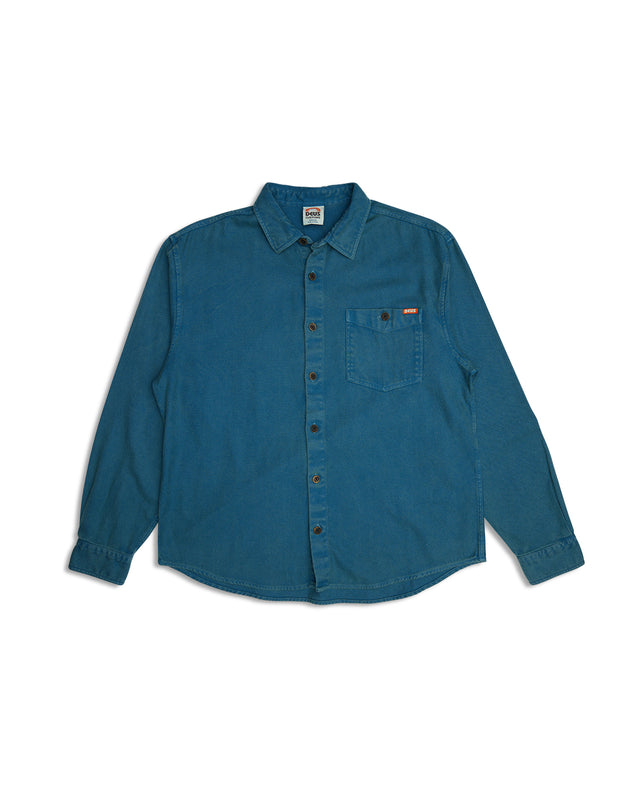 Keon Flannel Shirt - Moroccan Blue