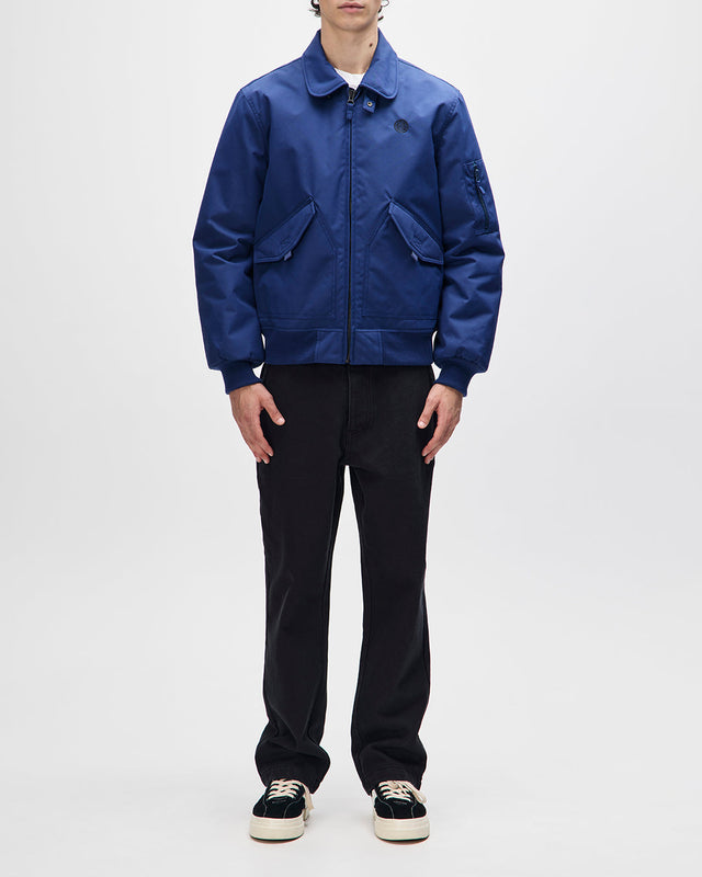 In Benzin Flight Jacket - Estate Blue