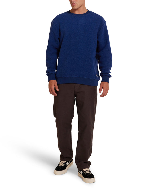 Reo Textured Fleece - Blue