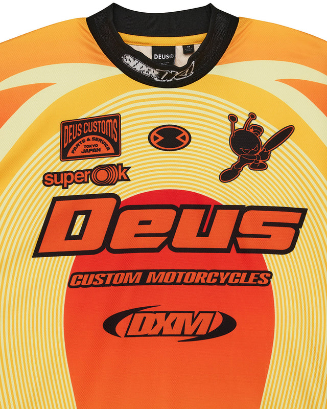 Maillot Moto Pledge - Orange Lever de Soleil