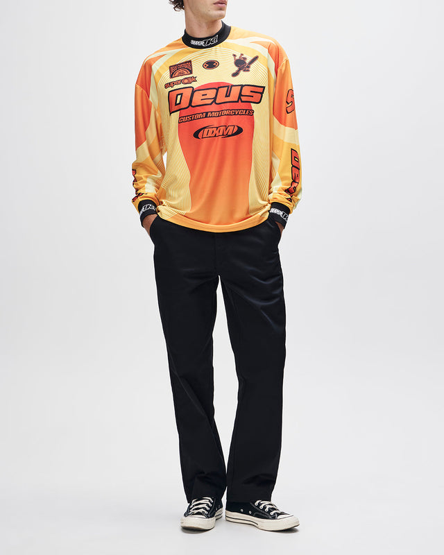 Maillot Moto Pledge - Orange Lever de Soleil