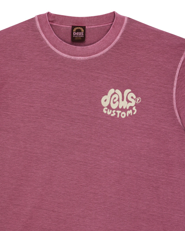 Debris Reverse Tee - Dry Rose