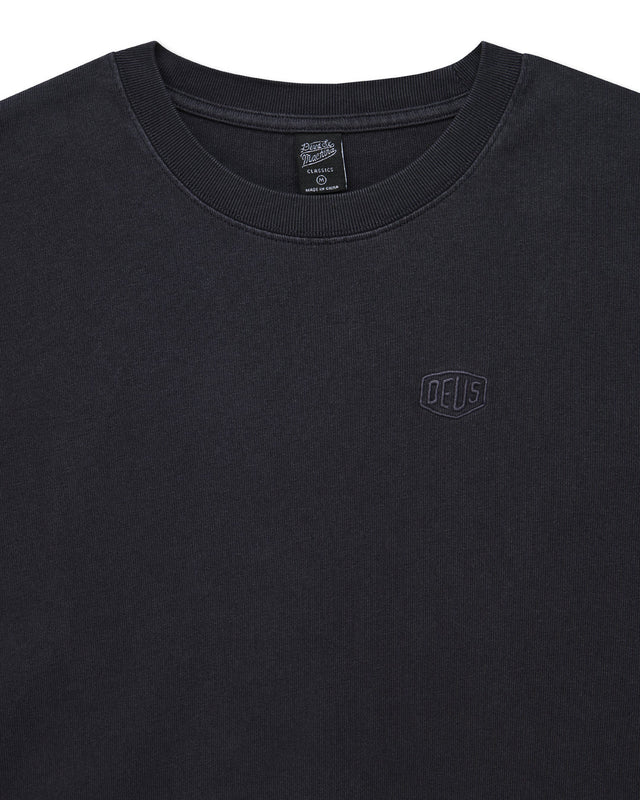 Shield Garment Dyed Tee - Black
