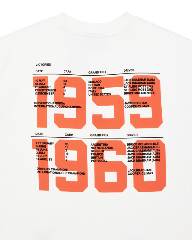 T-shirt Grand Prix - Blanc vintage
