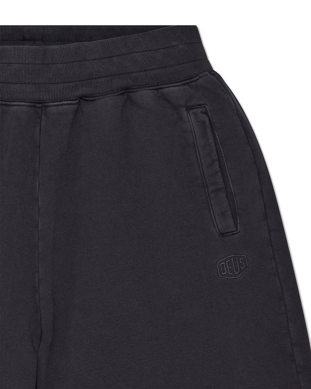 Shield Garment Dyed Track Short - Black