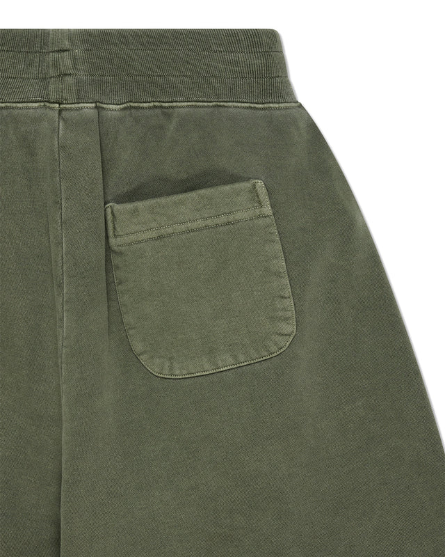 Shield Garment Dyed Track Short - Cypress Green