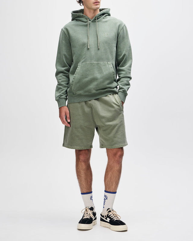 Shield Garment Dyed Track Short - Cypress Green