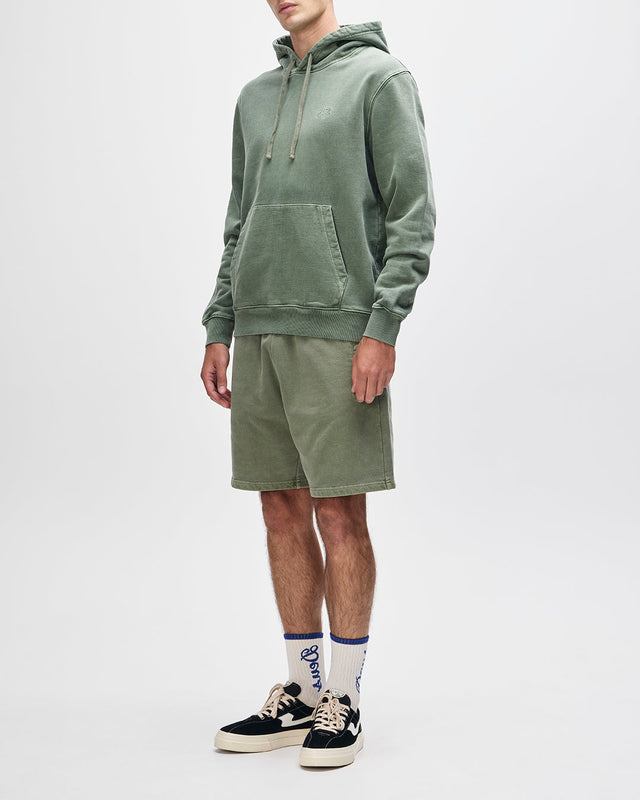 Shield Garment Dyed Track Short - Cypress Green