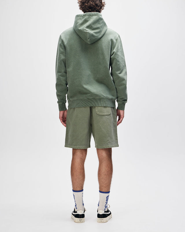 Shield Garment Dyed Track Short - Cypress Green