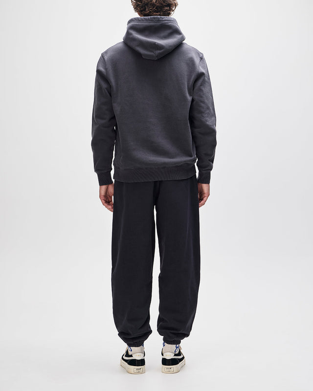 Pantalon de survêtement teint en pièce Shield - Noir