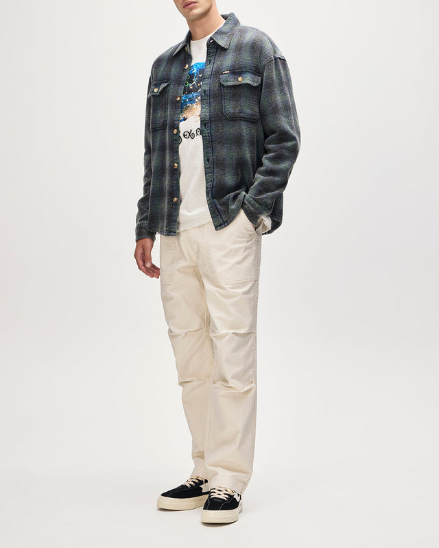 Too Busy To Work Check Shirt - Black Check