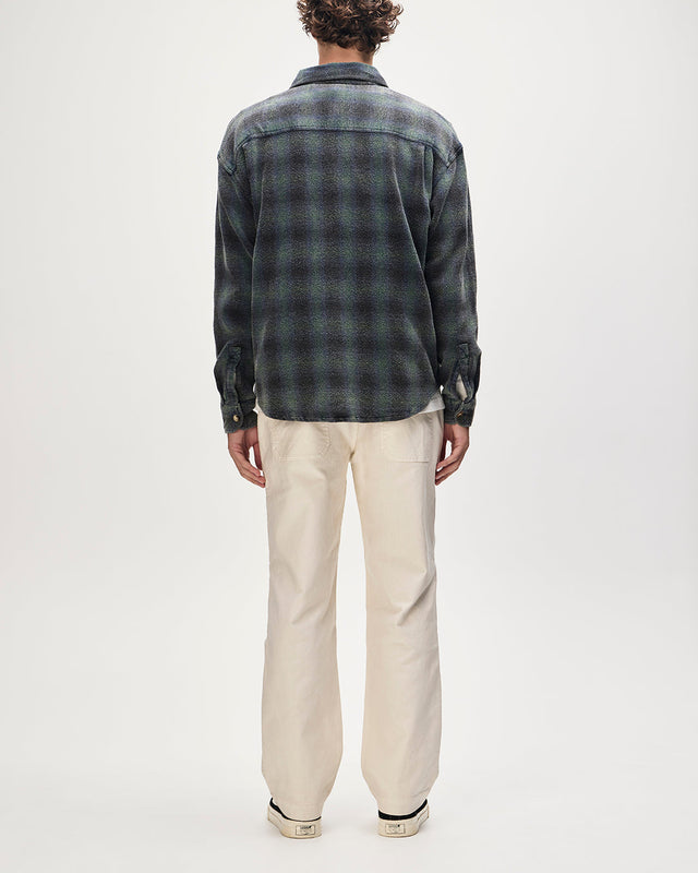 Too Busy To Work Check Shirt - Black Check