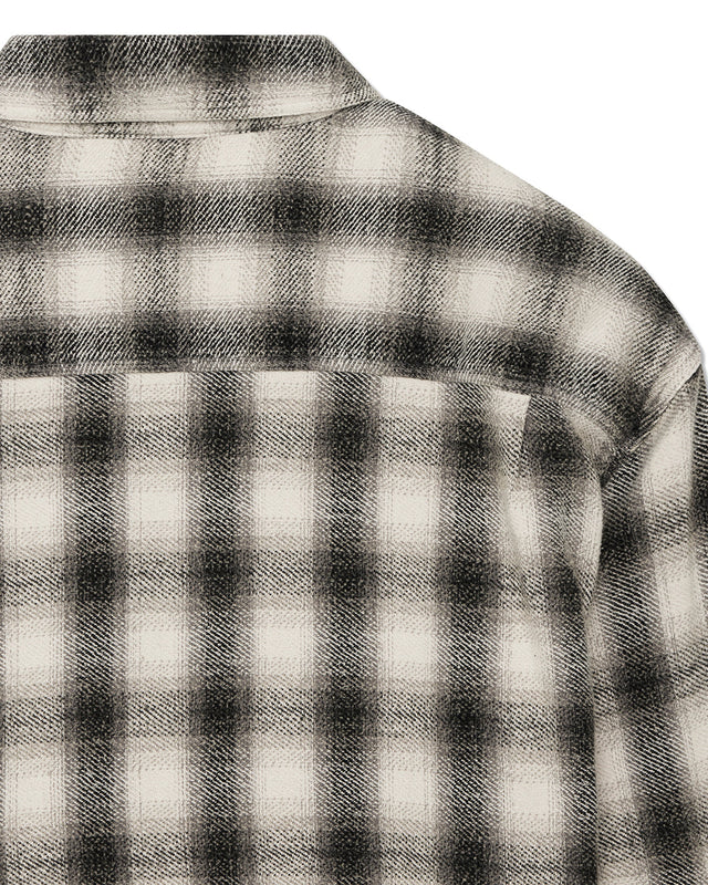 Too Busy To Work Check Shirt - White Check
