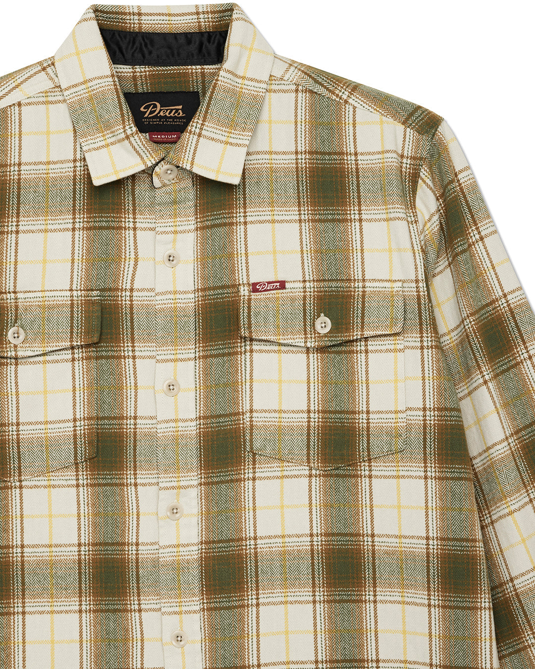 Shirts | Deus Ex Machina | Jermaine Check Shirt - Dirty White