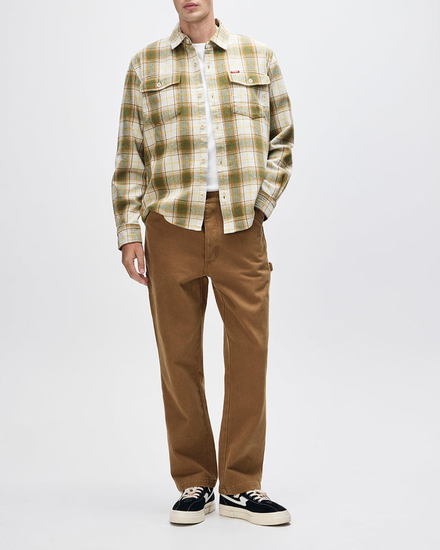 Jermaine Check Shirt - Dirty White Check