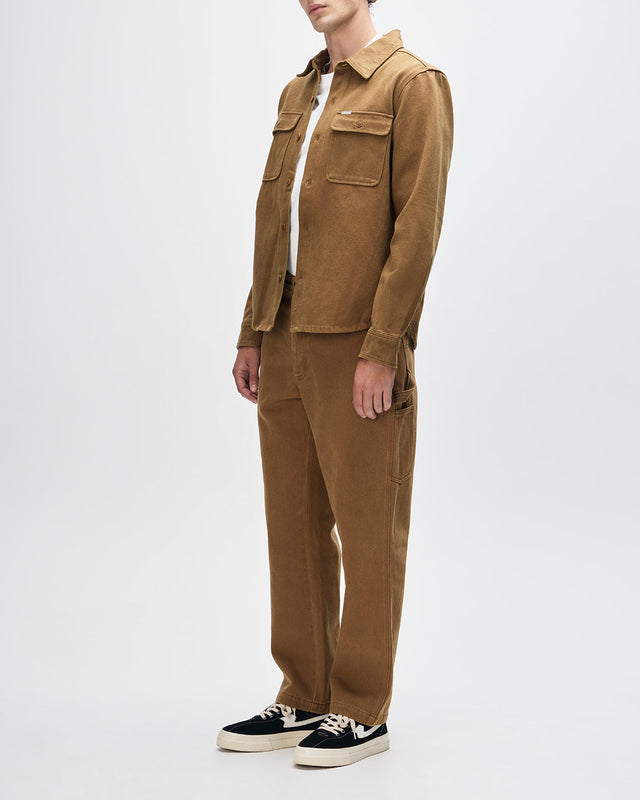 Vacay Overdye Shirt - Bronze Brown