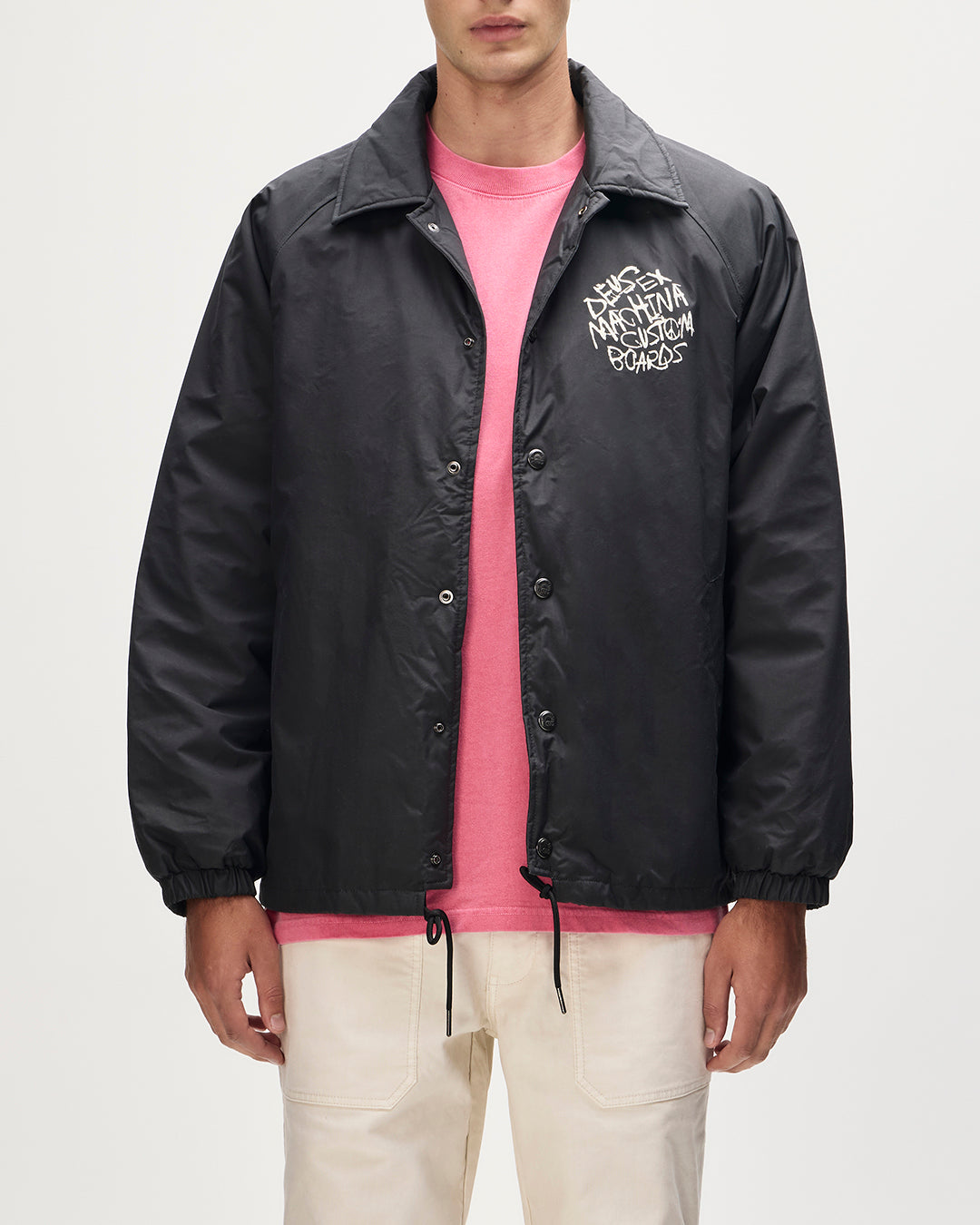Jackets | Deus Ex Machina | Scrawler Coach Jacket - Anthracite Jackets | Deus Ex Machina | Scrawler Coach Jacket - Anthracite