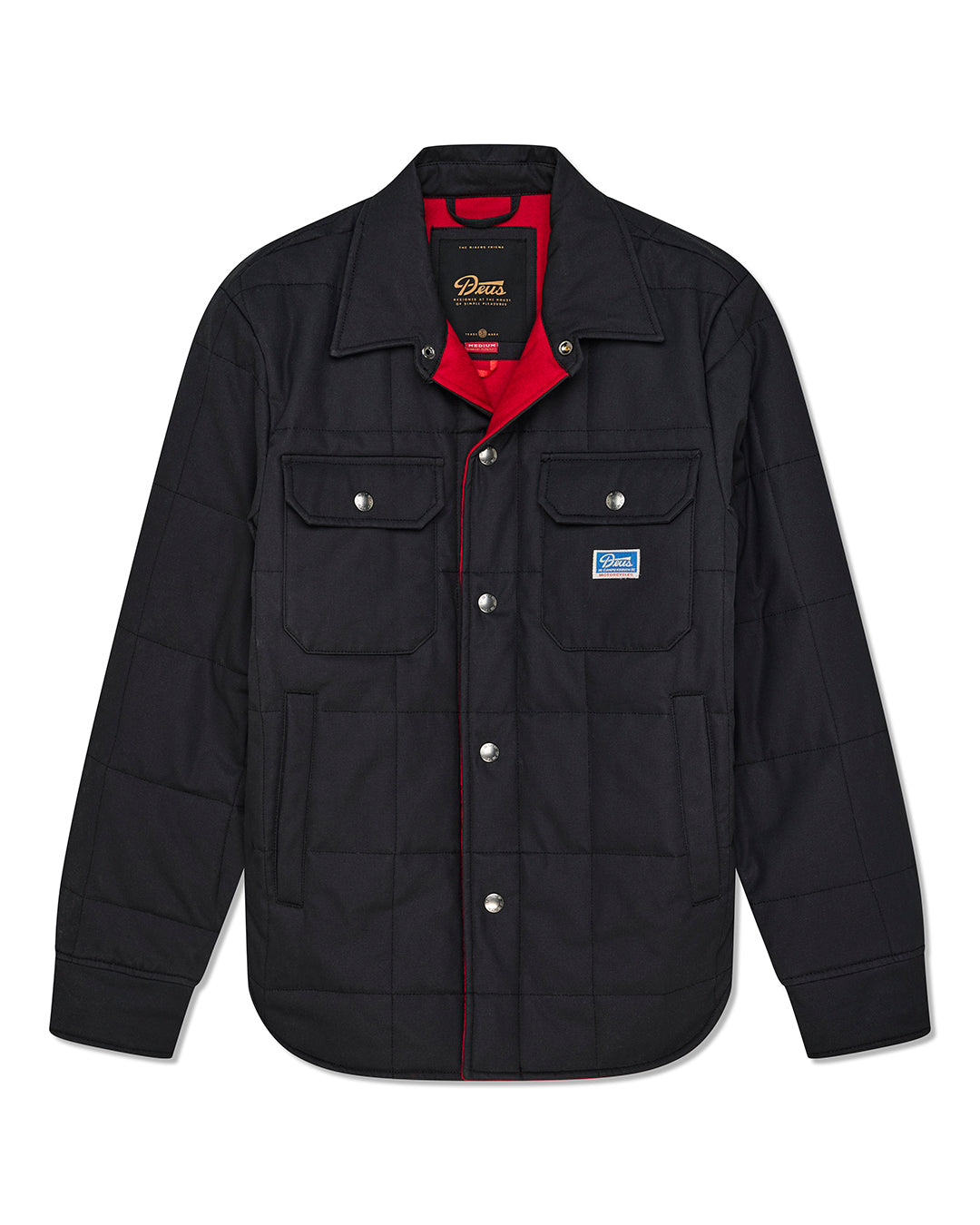 Shirts | Deus Ex Machina | Maxwell Waxed Overshirt - Black – Deus