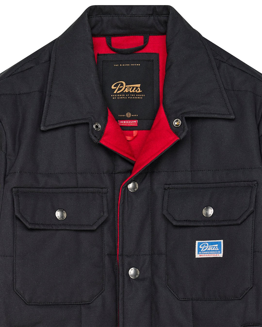 トップス DEUS MAXWELL DENIM OVERSHIRT L Overshirts | Deus Ex Machina | Maxwell Canvas Overshirt – Deus Ex