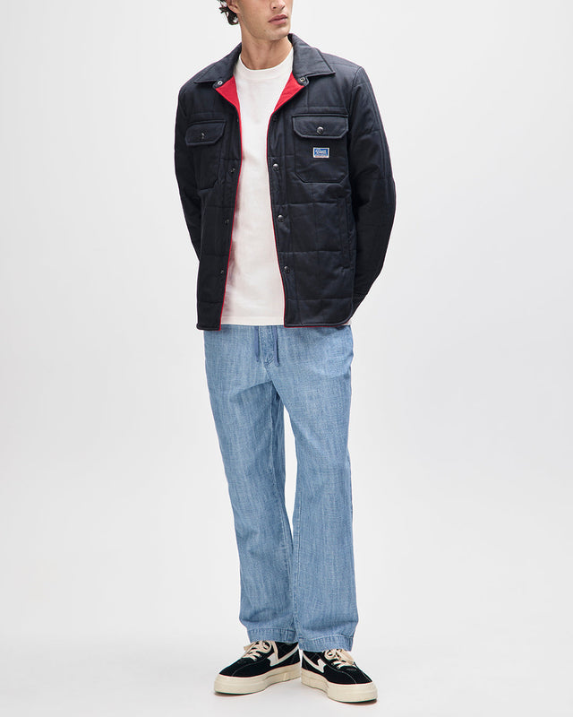 Maxwell Waxed Overshirt - Black