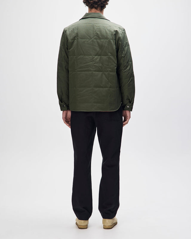 Maxwell Waxed Overshirt - Cypress Green