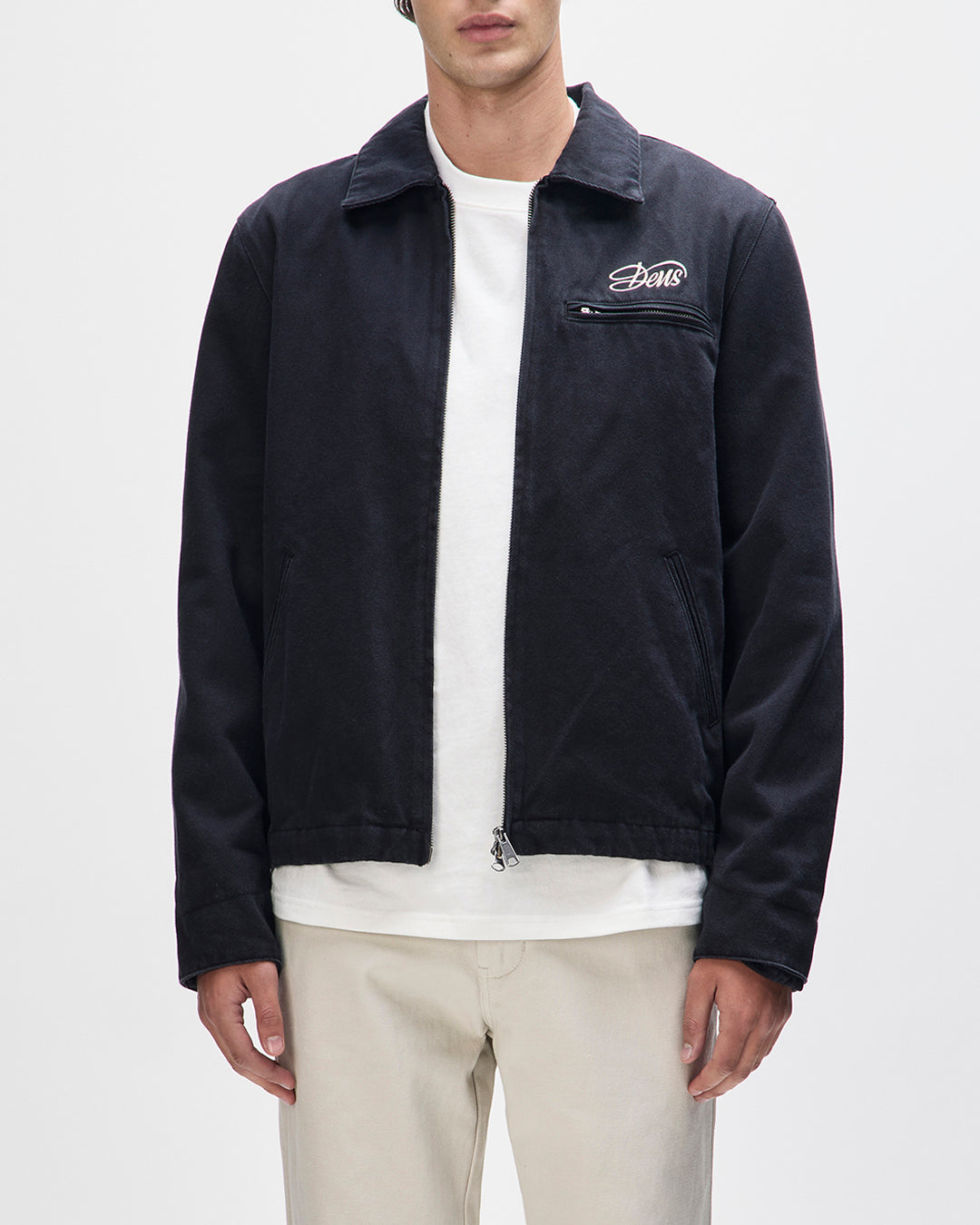 Jackets | Deus Ex Machina | Workwear Overdye Jacket - Anthracite
