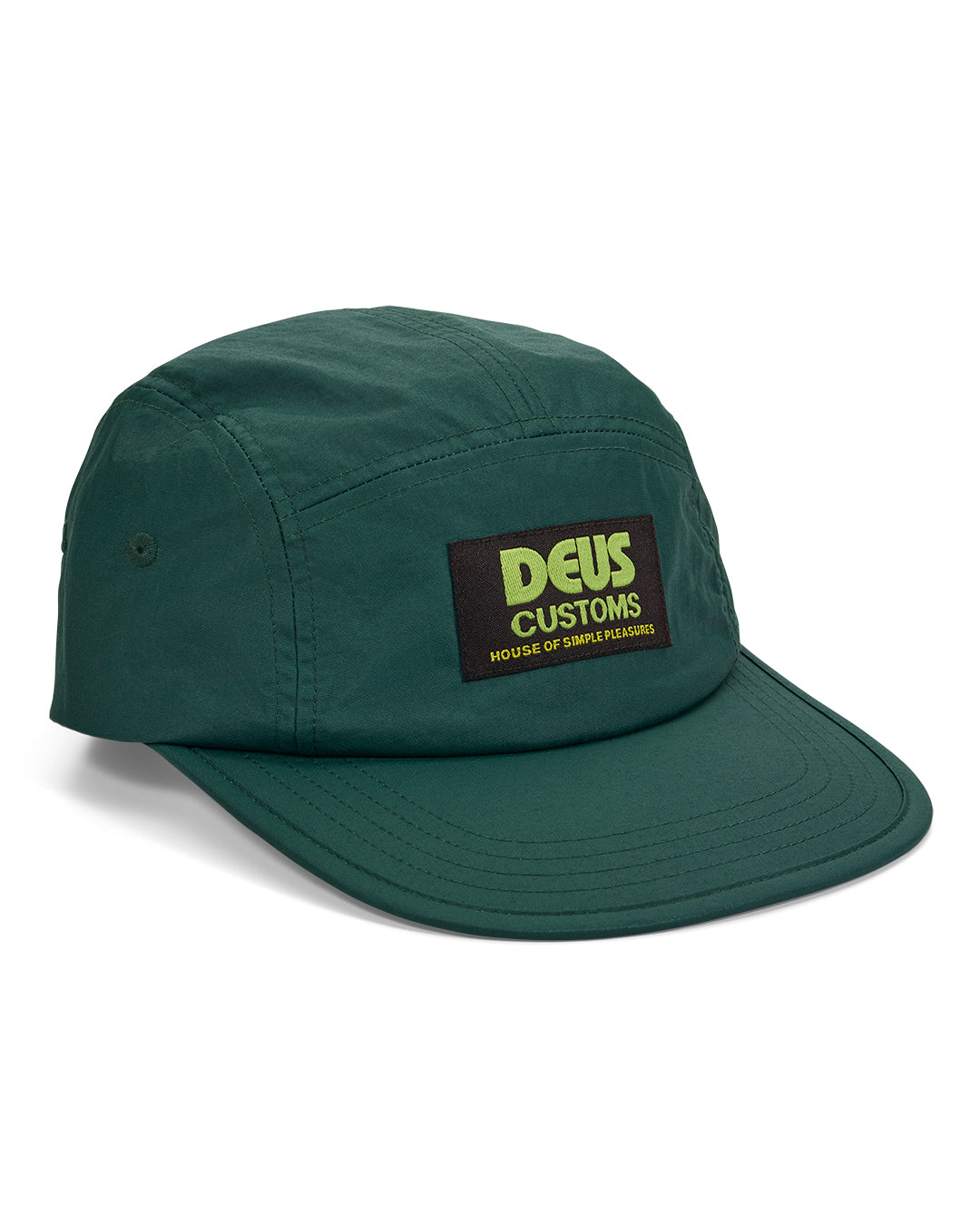 Hats | Deus Ex Machina | Clement 5 Panel Cap - Hunter Green – Deus