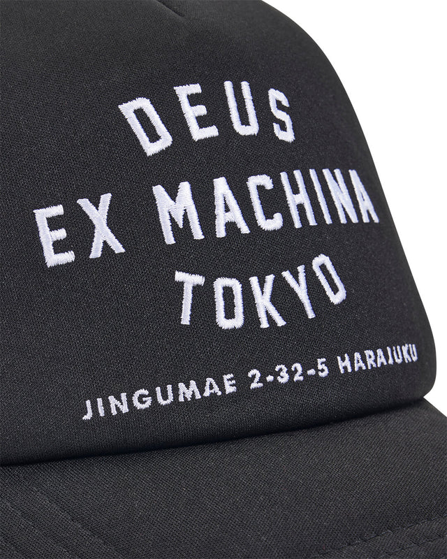 Casquette Trucker Harajuku Address - Noir