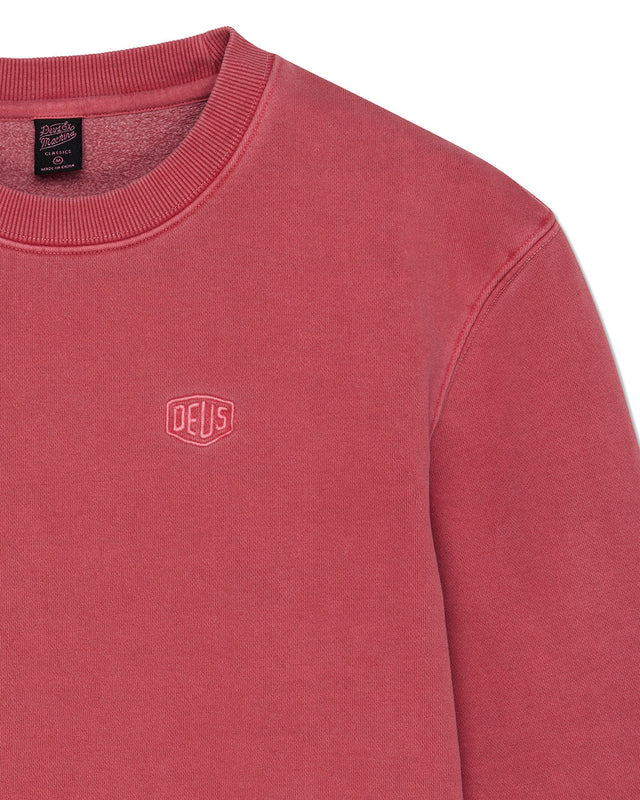 T-shirt Shield Garment Dyed Crew - Rouge Lava Falls