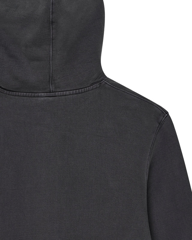 Shield Garment Dyed Hoodie - Black