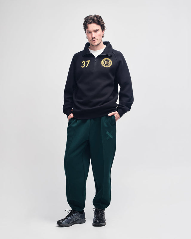 Cc 1/4 Zip Fleece - Black