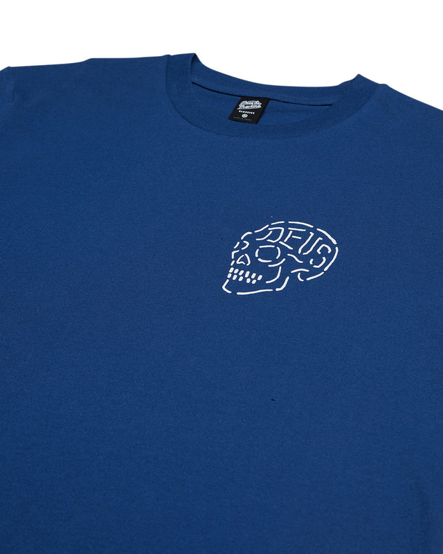 venice skull mechanic blue