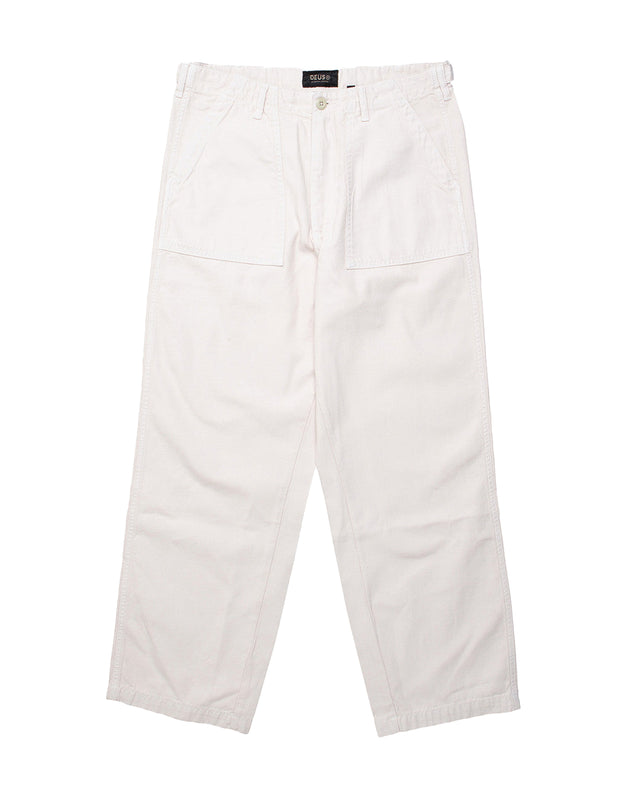Harris Cropped Fatigue Pant - Dirty White