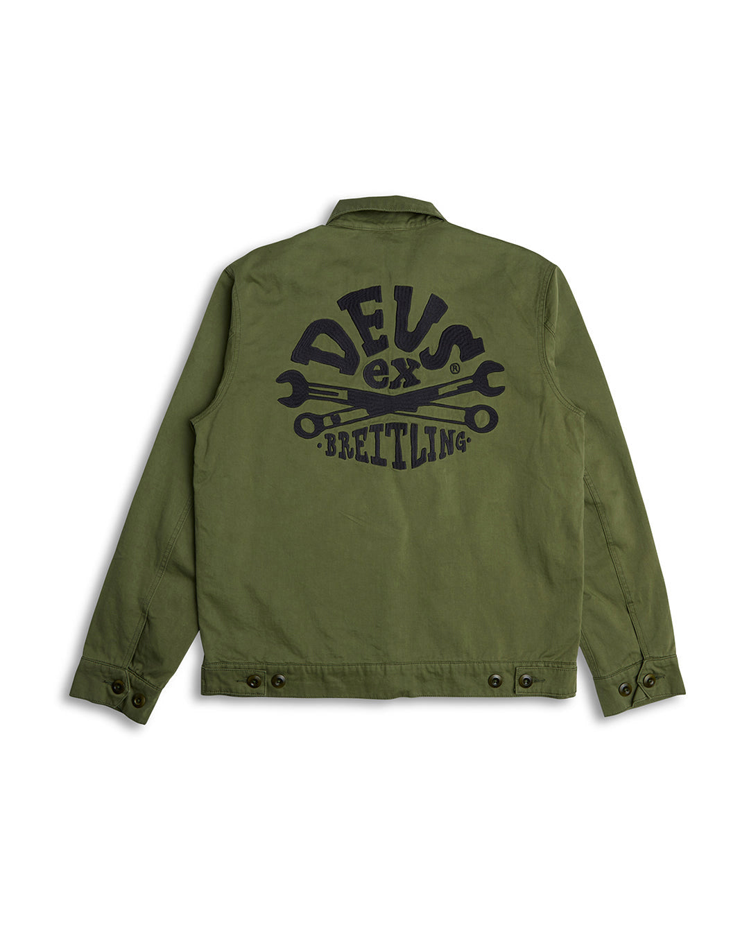 Top Time Workwear Jacket - Lichen Green|Flatlay