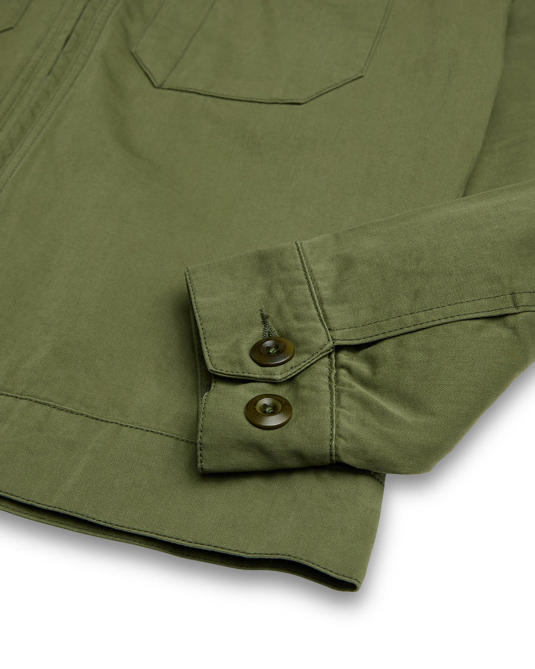 Top Time Workwear Jacket - Lichen Green|Flatlay