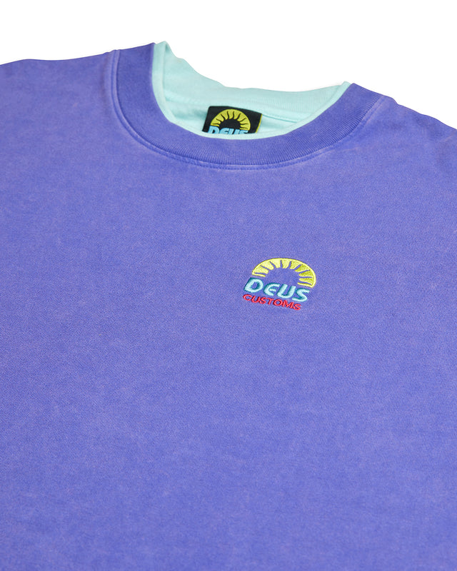 Double Up Tee - Deep Blue