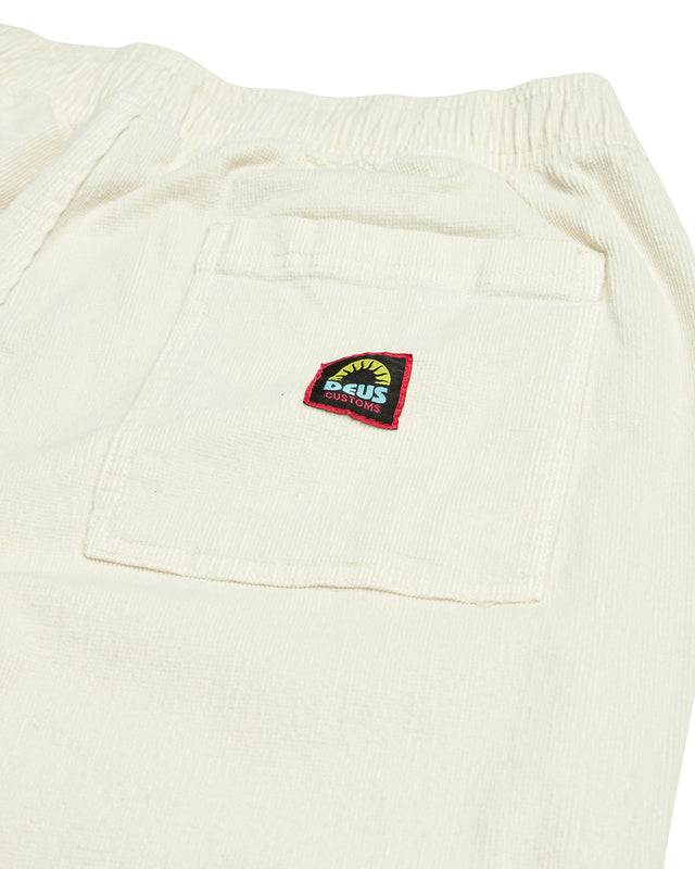 Infinity Cord Beach Pant - Dirty White