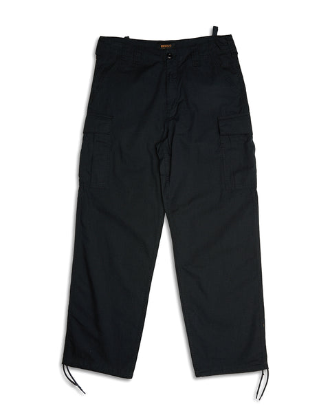 Obsidian Triple Black 8PKT Cargo Pant Obsidian Black Braided Pant