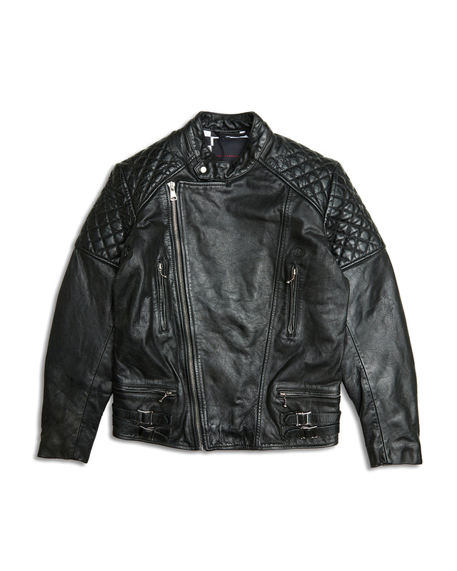 Lightning Leather Jacket - Black