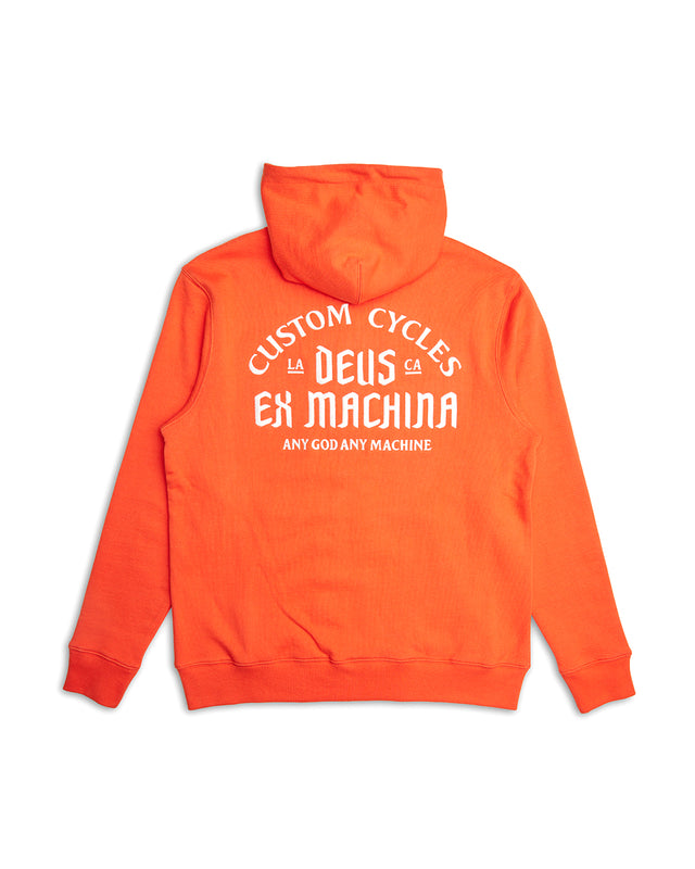 Supporter Zip Hoodie - Mandarin Red