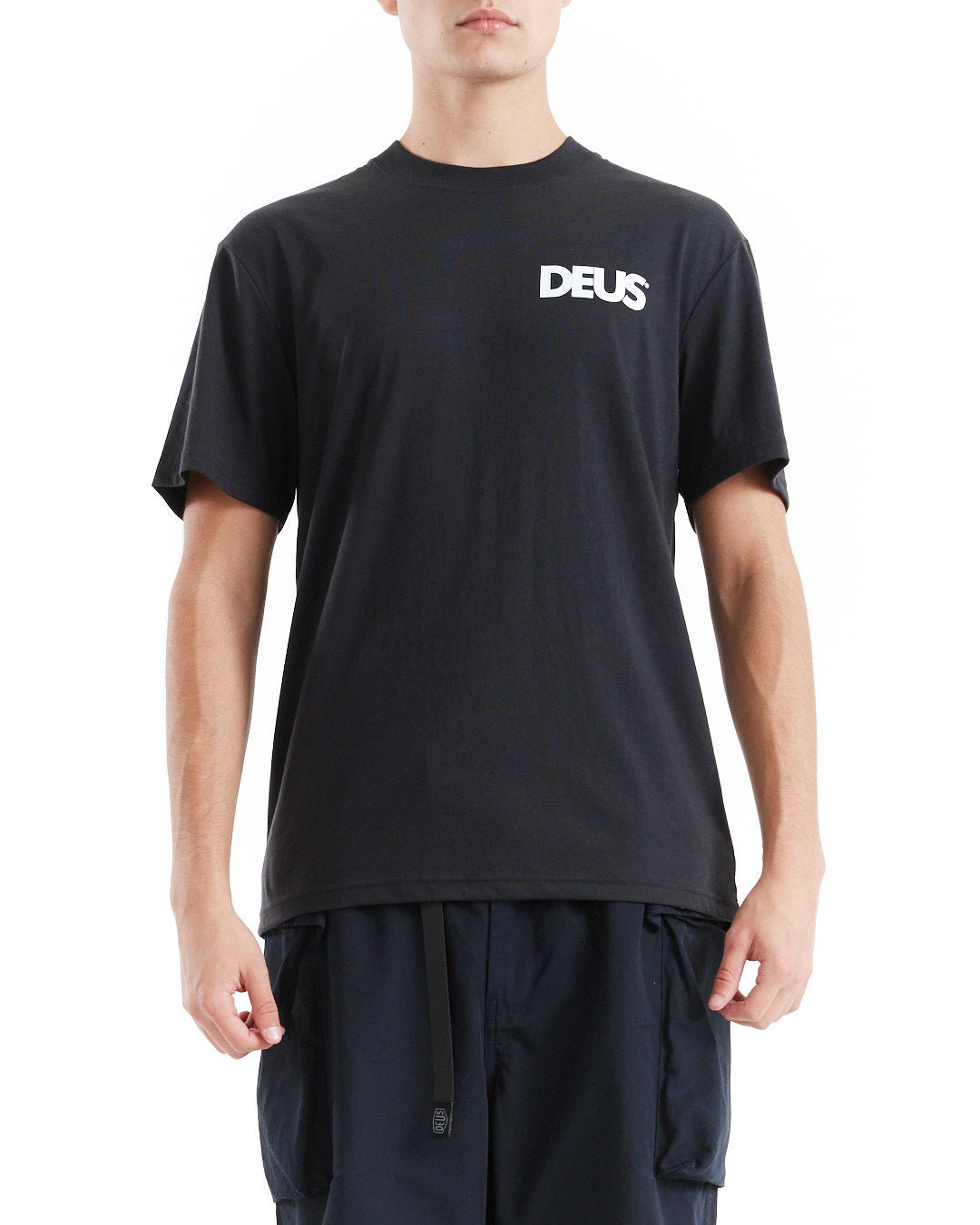 Tees | Deus Ex Machina | Los Angeles Surf Address Tee - Black